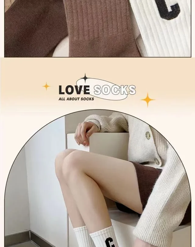 Women's Thick Anti-slip Sports Socks(5 Pairs) Detail