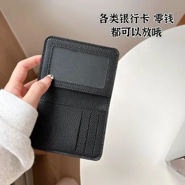 Chrome Hearts Cross Logo Cardholder Black Leather Card Holder - 4