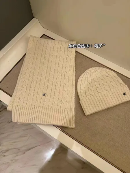 Ralph Lauren Cable Knit Beanie Ivory Beanie - 6