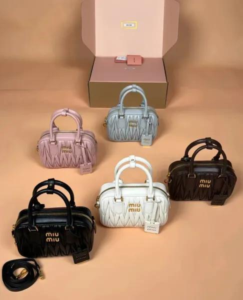 Miu Miu Matelassé Mini Bag Off-White Handbag - 4