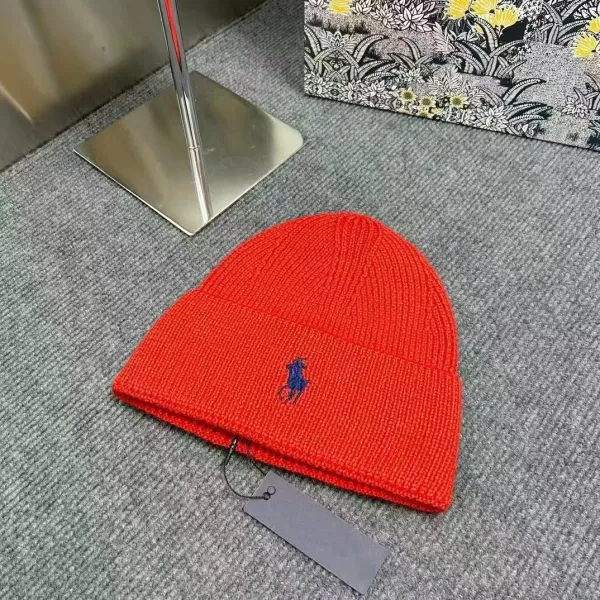 Polo Ralph Lauren Classic Ribbed Beanie Red - 1