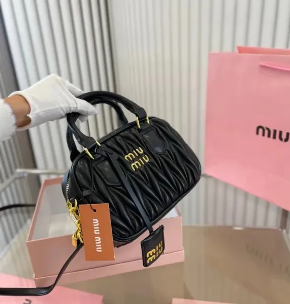 Miu Miu Matelassé Mini Bag Off-White Handbag - 11
