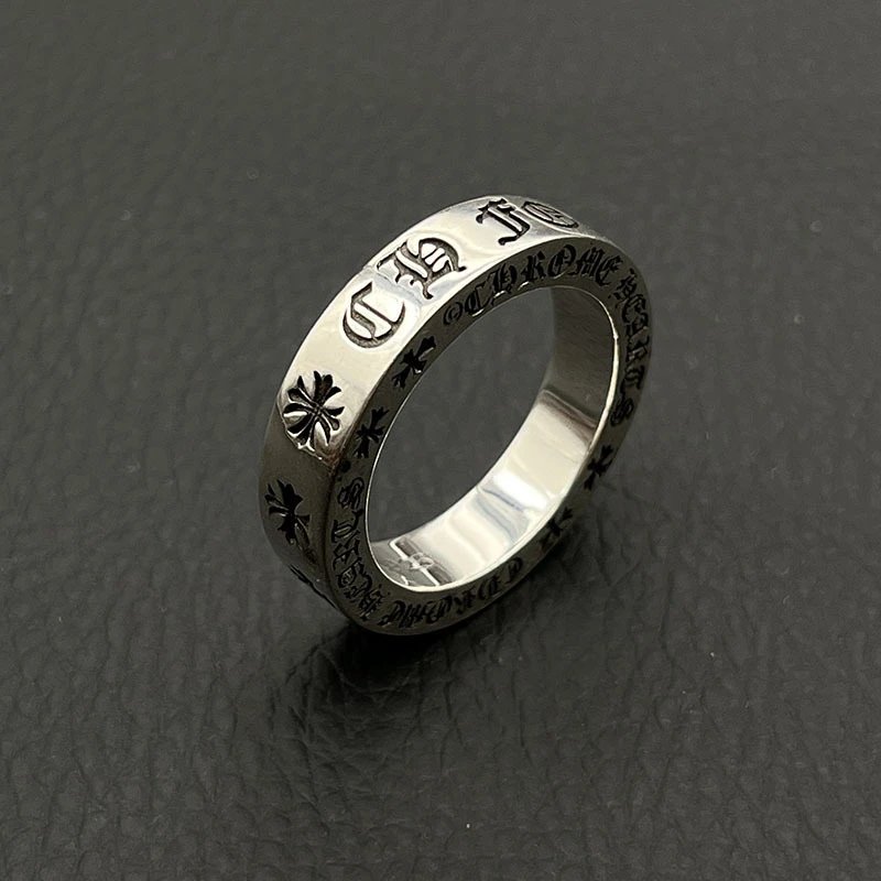 Chrome Hearts Square Ring Silver Jewelry - 6