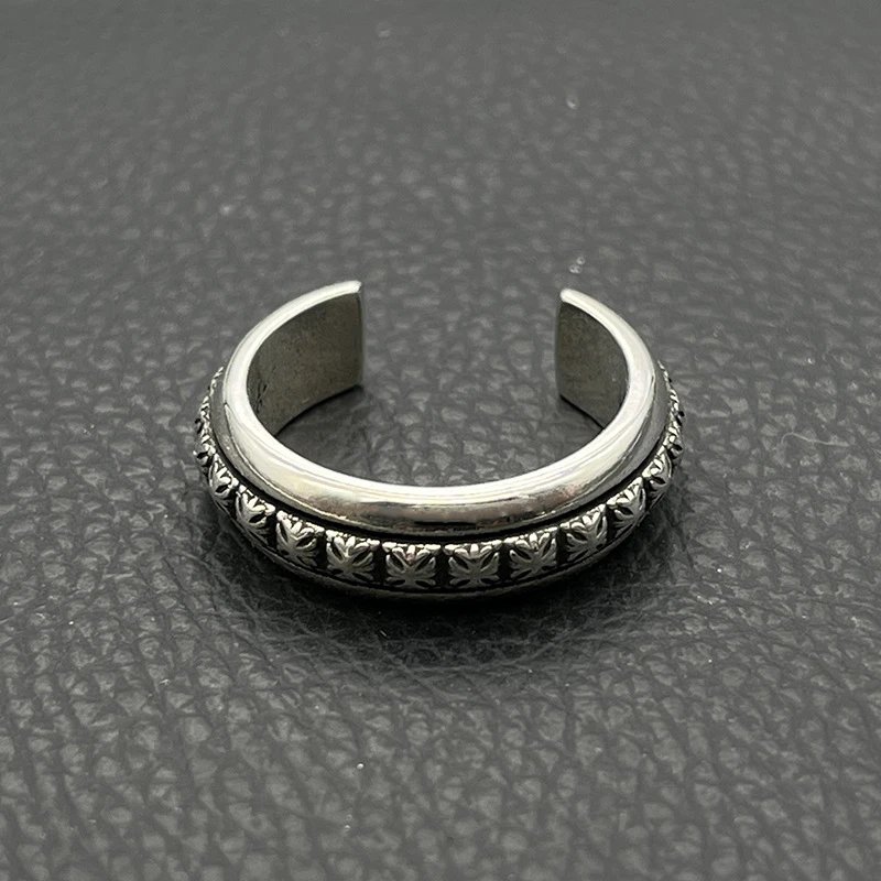 Chrome Hearts Square Ring Silver Jewelry - 35