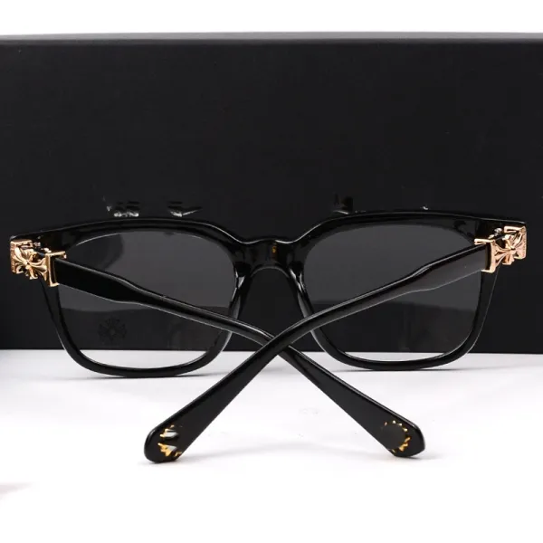 Chrome Hearts Square Frame Black Optical Glasses - 10