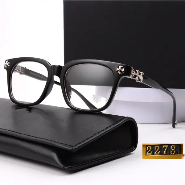 Chrome Hearts Square Frame Black Optical Glasses - 1