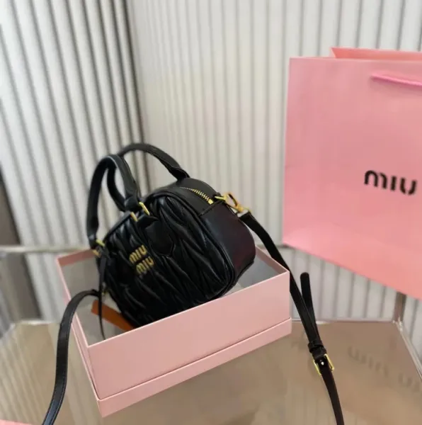 Miu Miu Matelassé Mini Bag Off-White Handbag - 12