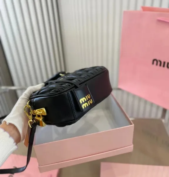 Miu Miu Matelassé Mini Bag Off-White Handbag - 14