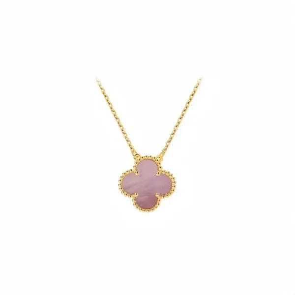 Van Cleef & Arpels Alhambra Pink Mother-of-Pearl Necklace - 1