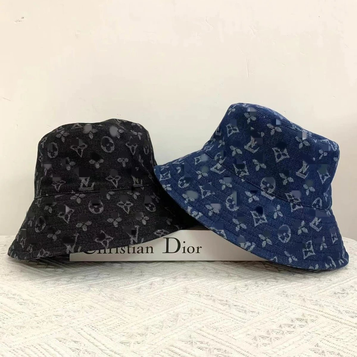 LV Denim bucket hat