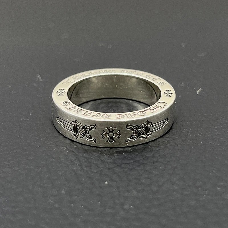 Chrome Hearts Square Ring Silver Jewelry - 8