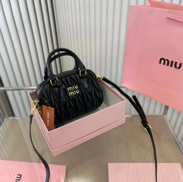 Miu Miu Matelassé Mini Bag Off-White Handbag - 10