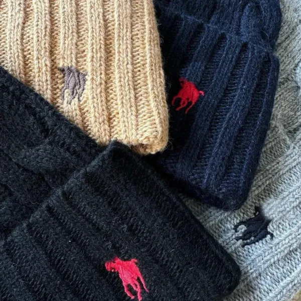 Ralph Lauren Cable Knit Beanie Ivory Beanie - 4