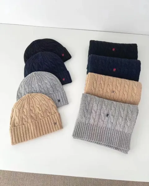 Ralph Lauren Cable Knit Beanie Ivory Beanie - 10