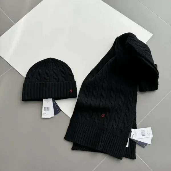Ralph Lauren Cable Knit Beanie Ivory Beanie - 19