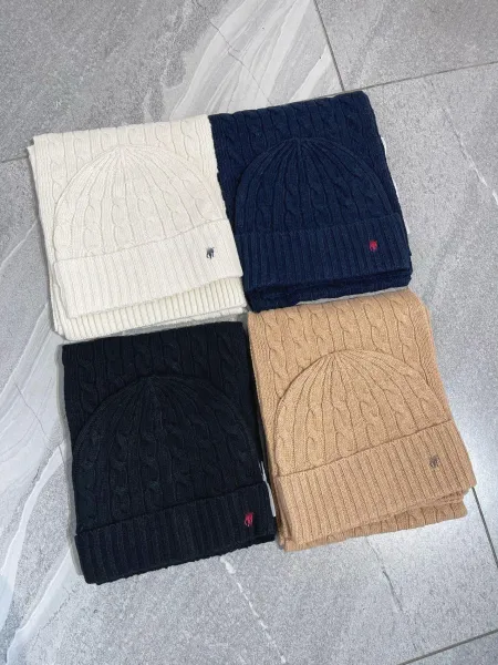 Ralph Lauren Cable Knit Beanie Ivory Beanie - 25