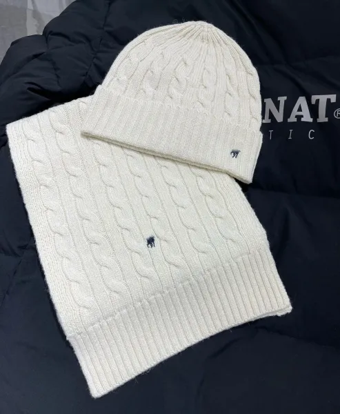 Ralph Lauren Cable Knit Beanie Ivory Beanie - 31