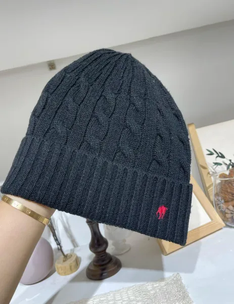 Ralph Lauren Cable Knit Beanie Ivory Beanie - 30