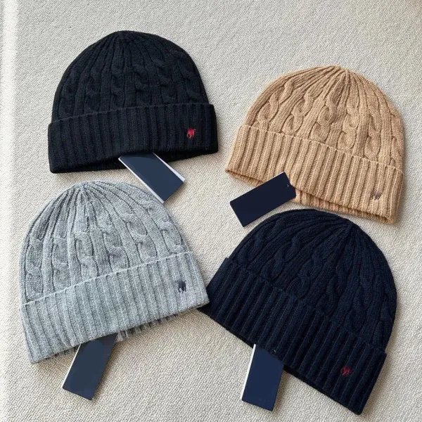 Ralph Lauren Cable Knit Beanie Ivory Beanie - 3