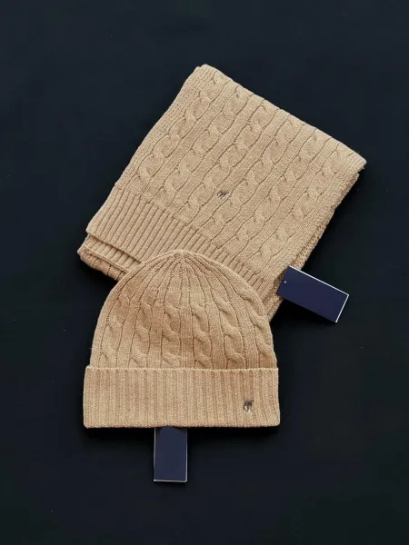 Ralph Lauren Cable Knit Beanie Ivory Beanie - 17