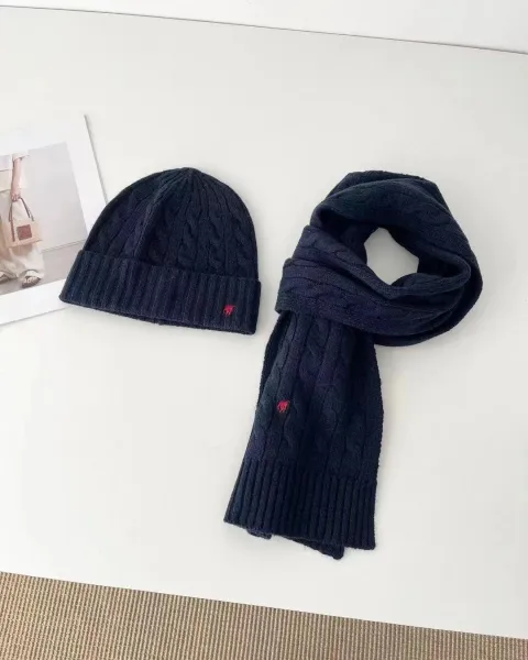 Ralph Lauren Cable Knit Beanie Ivory Beanie - 13