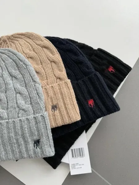 Ralph Lauren Cable Knit Beanie Ivory Beanie - 38