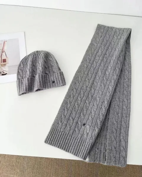 Ralph Lauren Cable Knit Beanie Ivory Beanie - 11