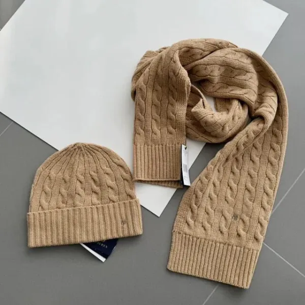 Ralph Lauren Cable Knit Beanie Ivory Beanie - 20