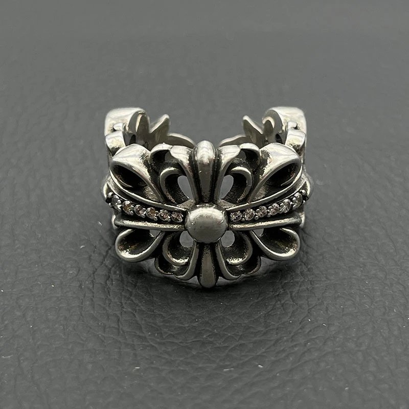 Chrome Hearts Square Ring Silver Jewelry - 10
