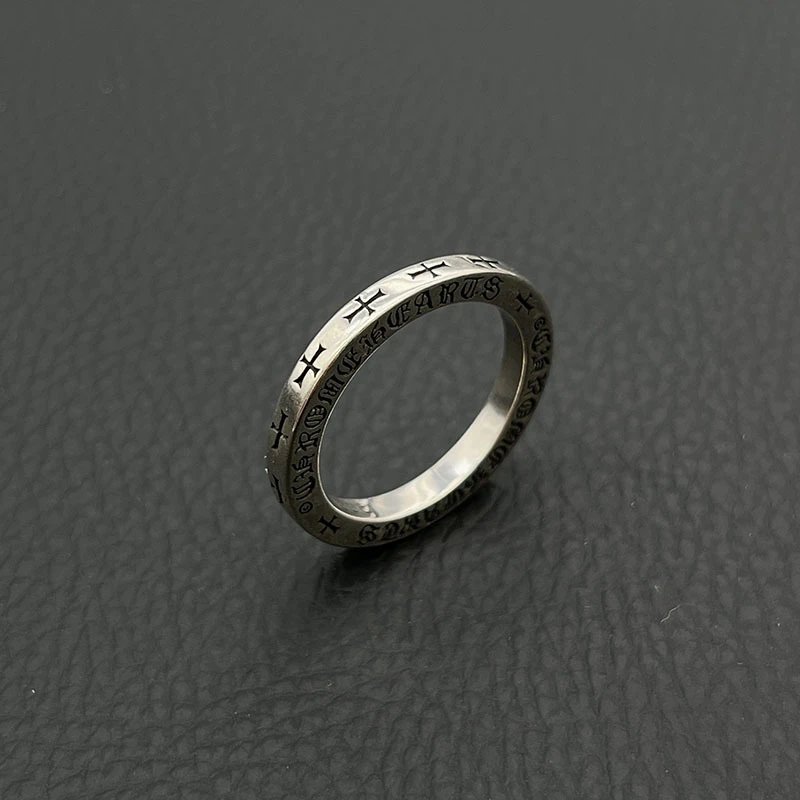 Chrome Hearts Square Ring Silver Jewelry - 19