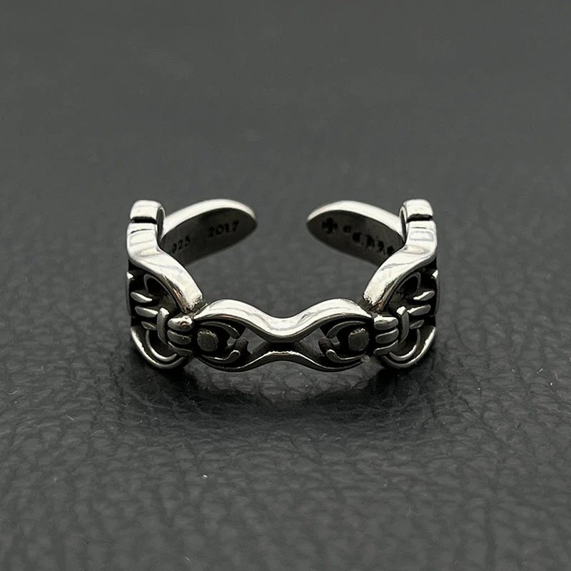 Chrome Hearts Square Ring Silver Jewelry - 42