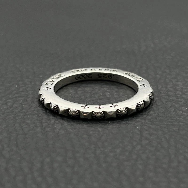 Chrome Hearts Square Ring Silver Jewelry - 39