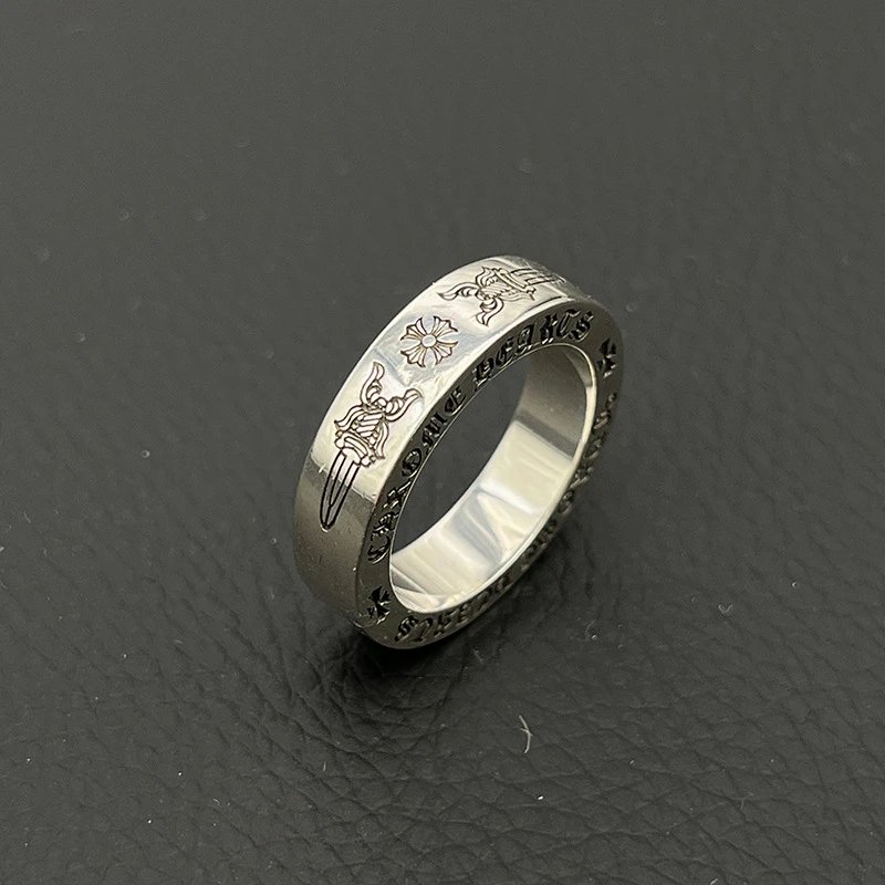 Chrome Hearts Square Ring Silver Jewelry - 7