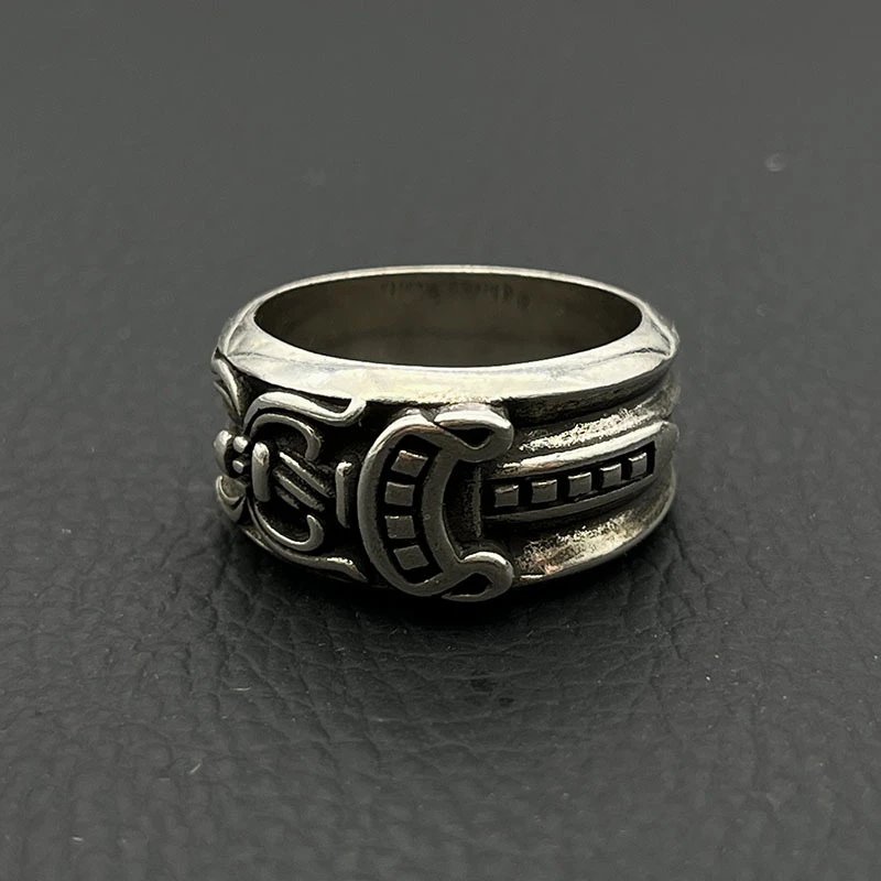 Chrome Hearts Square Ring Silver Jewelry - 21
