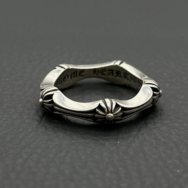 Chrome Hearts Square Ring Silver Jewelry - 44