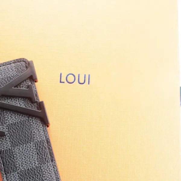 Louis Vuitton Damier Graphite Card Holder with LV Twist Clasp - 1