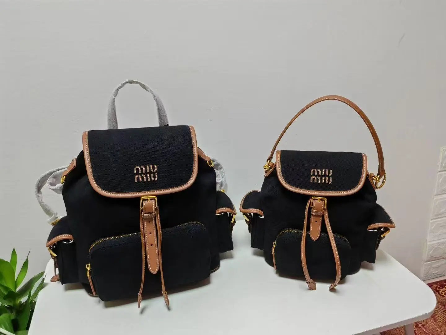 Miu Miu Canvas Backpack photo 6
