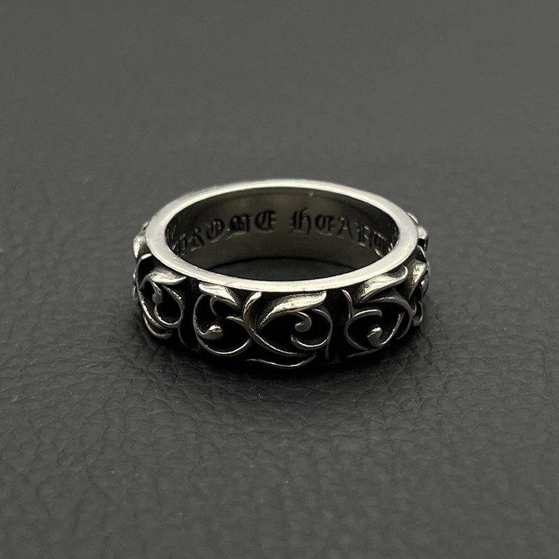 Chrome Hearts Square Ring Silver Jewelry - 15