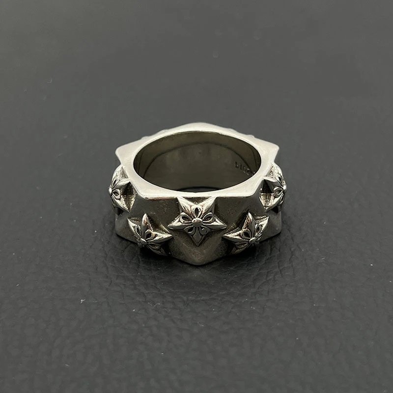 Chrome Hearts Square Ring Silver Jewelry - 47