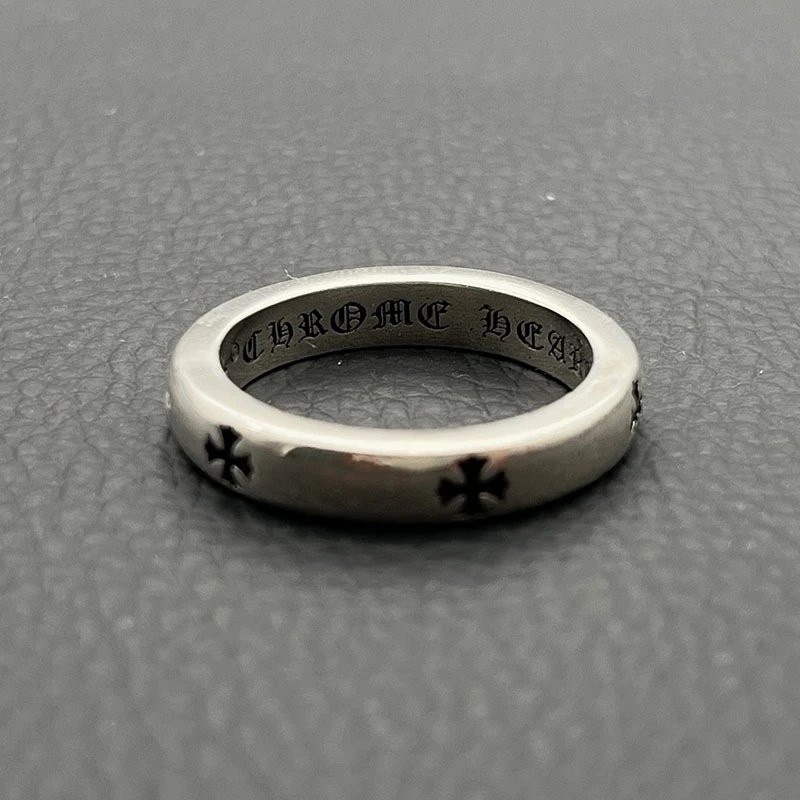 Chrome Hearts Square Ring Silver Jewelry - 16