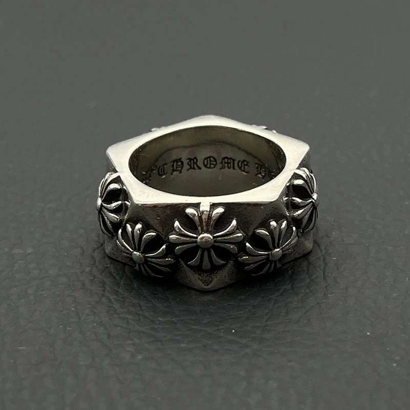 Chrome Hearts Square Ring Silver Jewelry - 45