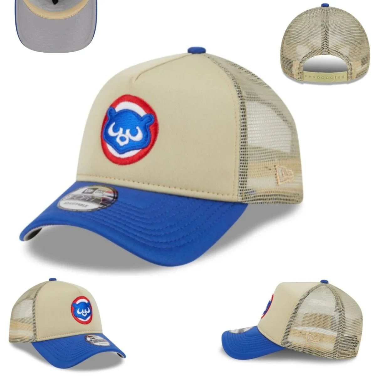 New Era Hats 9FORTY Adjustable Baseball Cap with Embroidered Team Logo image 2