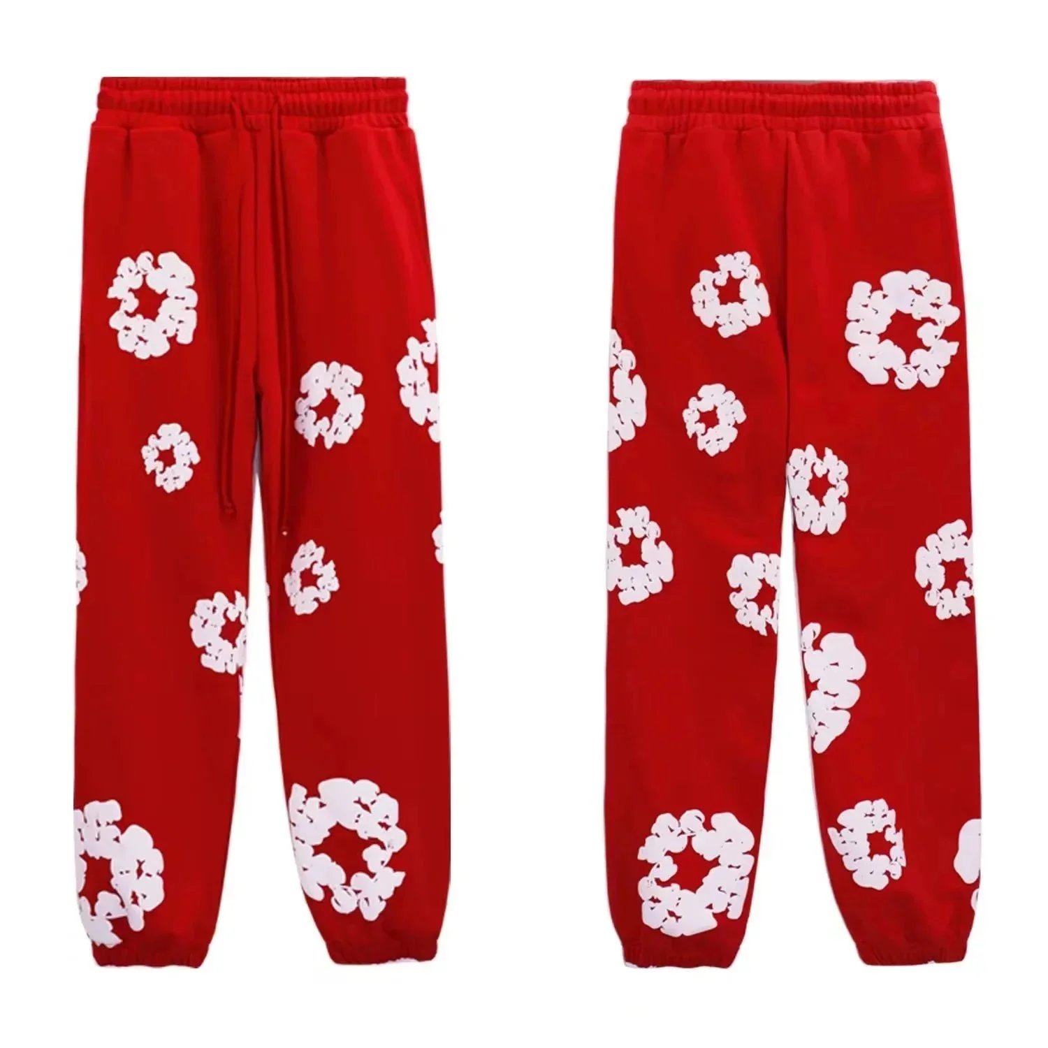 Design Floral Print Hoodie and Sweatpants Set Navy Multicolor - 14