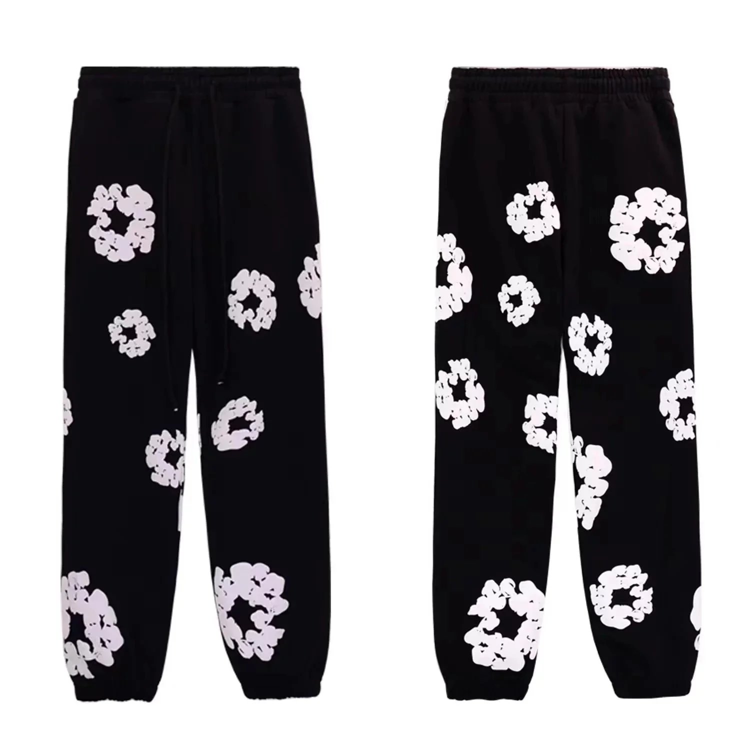 Design Floral Print Hoodie and Sweatpants Set Navy Multicolor - 11