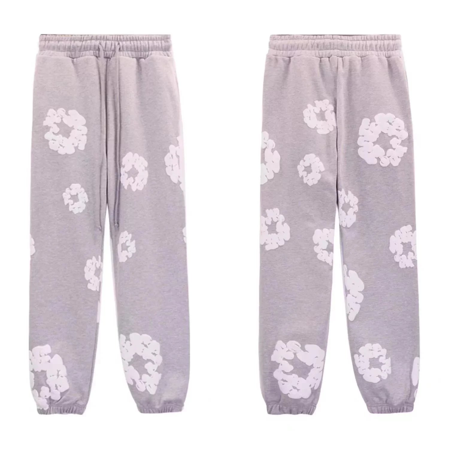 Design Floral Print Hoodie and Sweatpants Set Navy Multicolor - 12