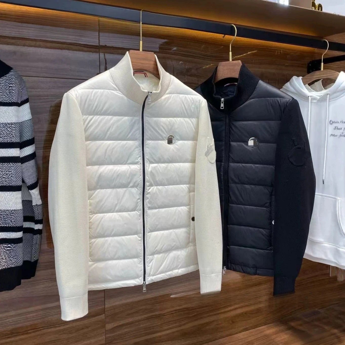 Moncler Knit-Panel Down Jacket [8 styles]