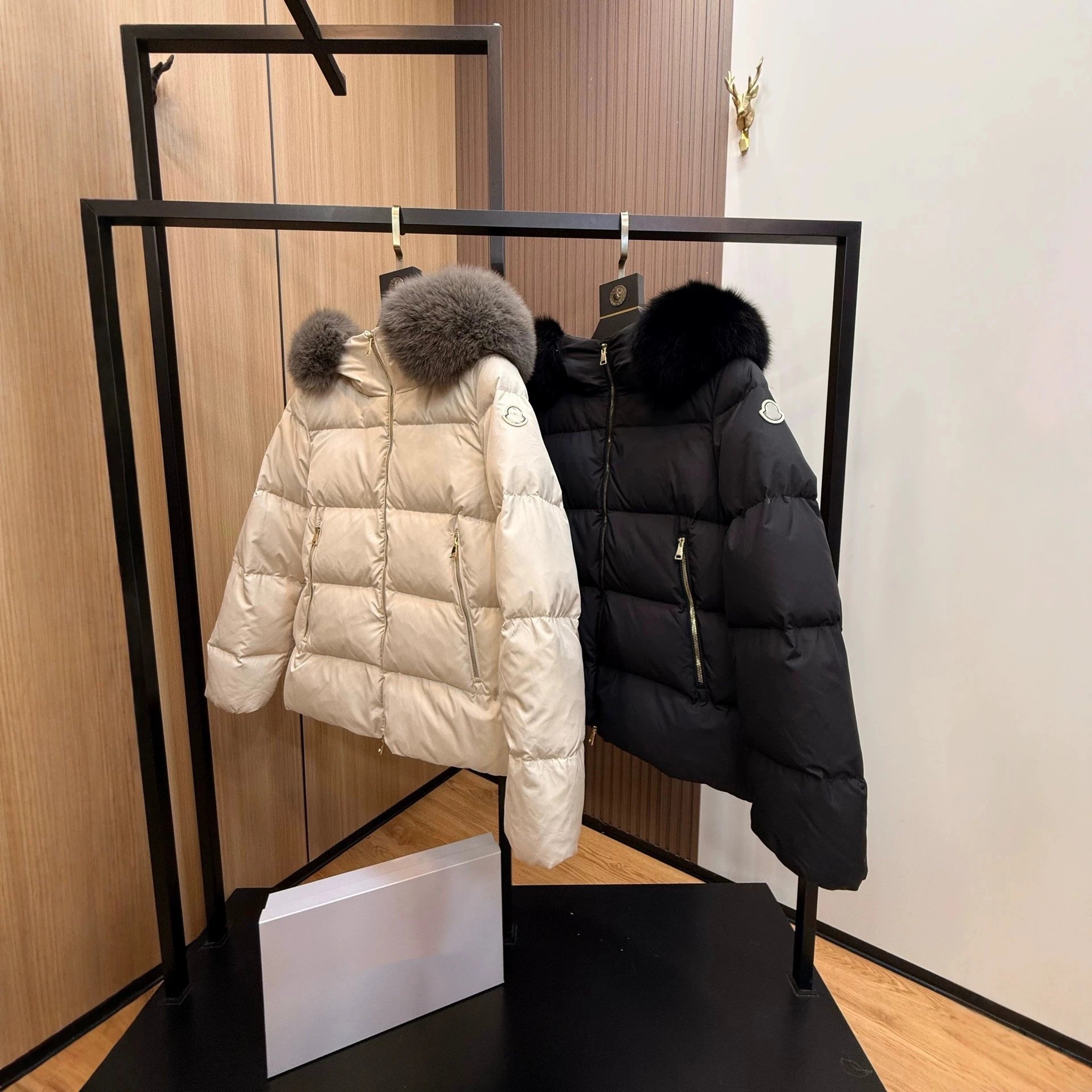 Moncler Women's Fur-Trim Hooded Down Jacket [2 styles]