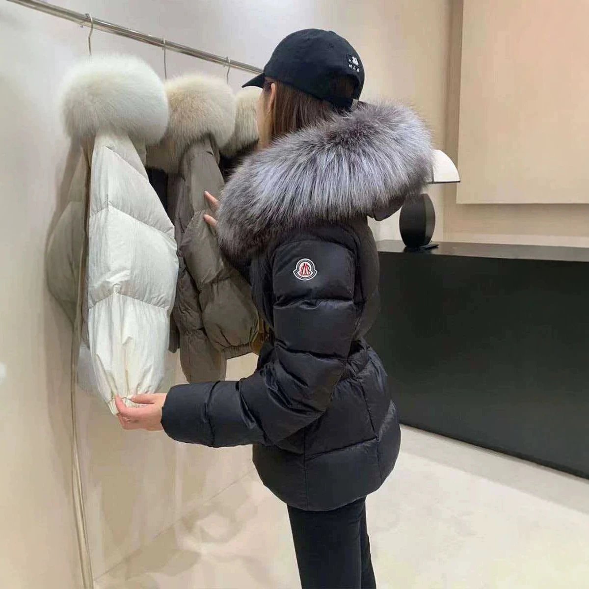 Moncler Fur-Trim Down Jacket 8187 [1 style]