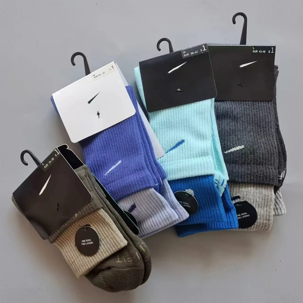 Nike Colorblock Swoosh Crew Socks [32 styles]