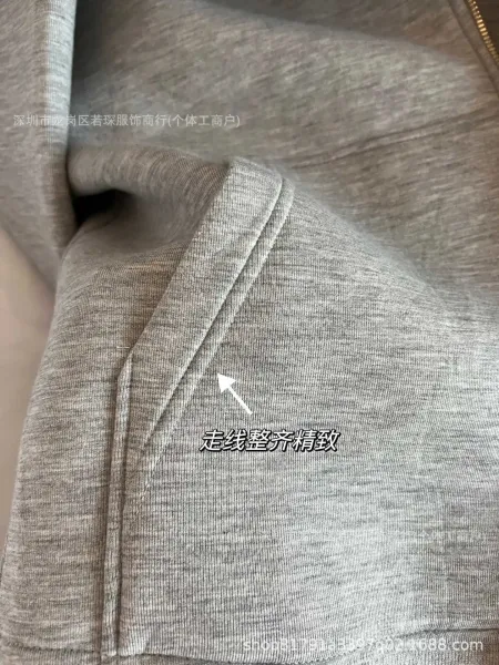 Design Oversized Zip-Up Hoodie Gray - 10